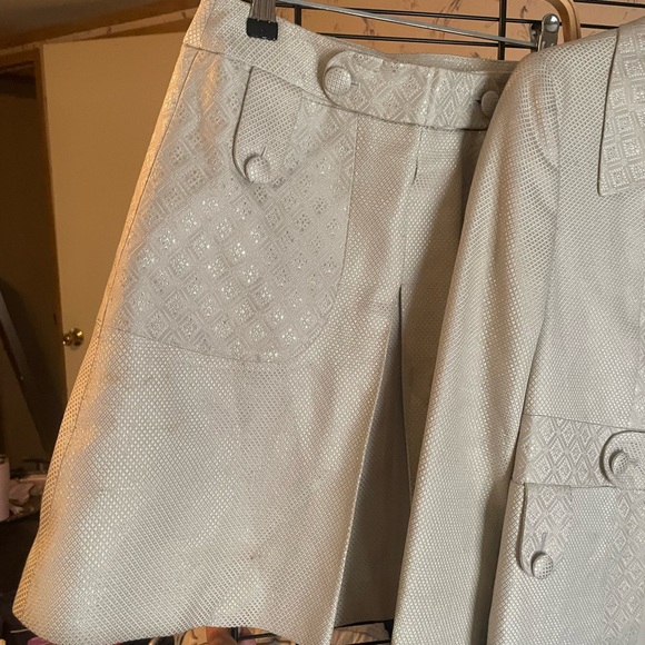 Gucci Elegant Jaquard Trench Coat & Skirt Set Women SS2006 sz 2 XS. IT 38 - Picture 5 of 16